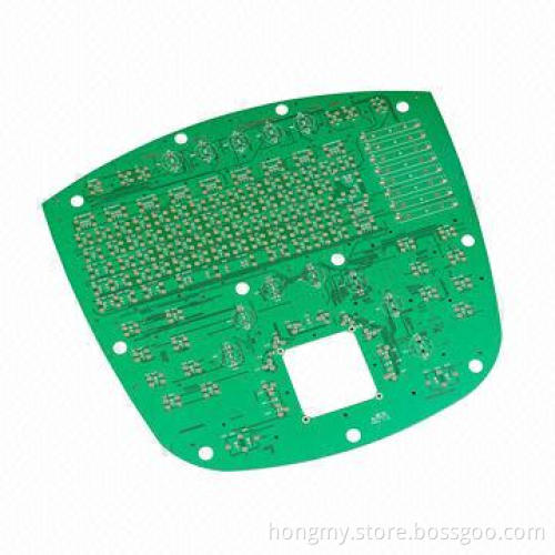 FR-4 Double-sided PCB, Hot-air Leveling Surface Finish, 35 to 210um External Copper Thickness